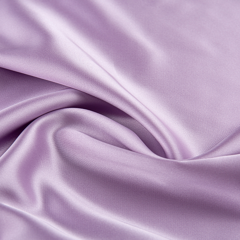 HY323 – tissu Polyester satiné élastique violet foncé, trame 180g/m², pour vêtements, robes, sous-vêtements haut de gamme