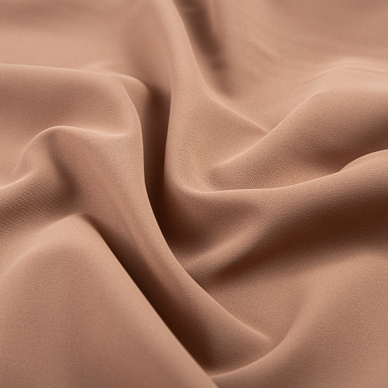 DS347 220GSM Marron clair Filament mat anti-rides hautement élastique et respectueux de la peau 3/1 tissu oblique en polyester spandex extensible dans 4 directions
