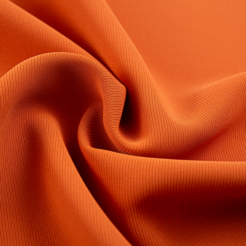 HY353 Orange SPH tissu à gros grain droit élargi pour vêtements professionnels haut de gamme et uniformes fonctionnels