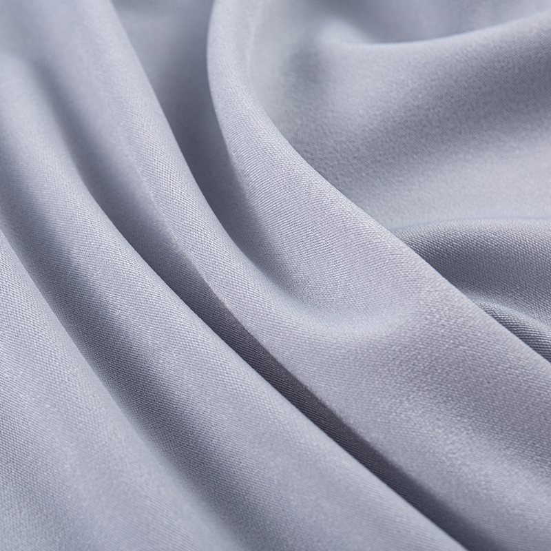 Tissu de velours de fleur de glace en soie composite polyester-spandex gris HY275