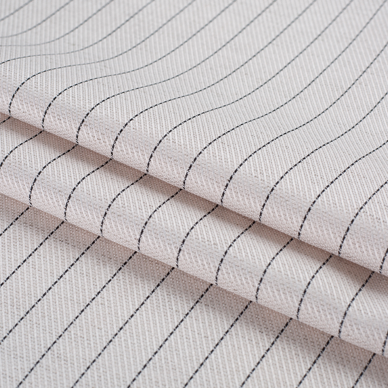 HY529-Linen Lauris Bandes de Soie Noire Tissu Lyocell