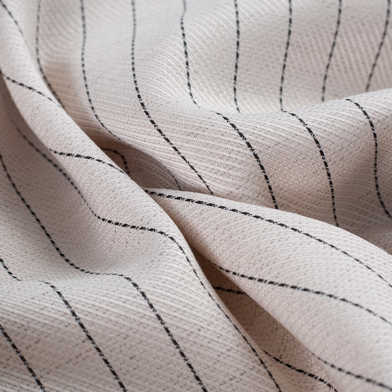 HY529-Linen Lauris Bandes de Soie Noire Tissu Lyocell