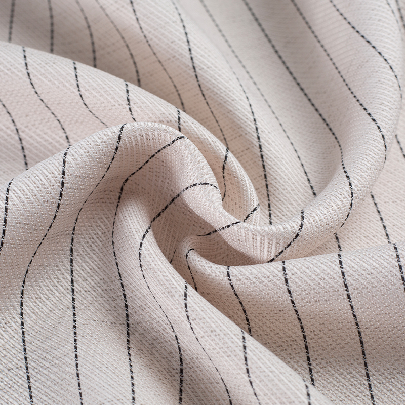 HY529-Linen Lauris Bandes de Soie Noire Tissu Lyocell