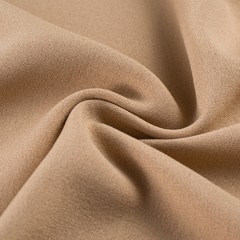 HY051 Tissu mélangé de soie double couche fausse torsion