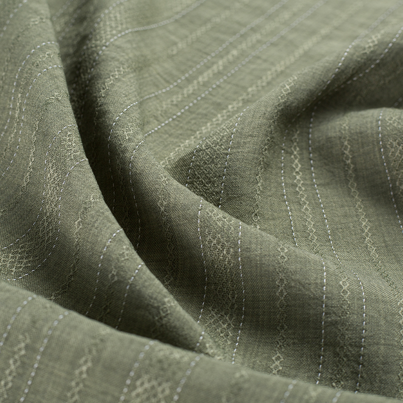 Tissu Lyocell à rayures d'épaisseur alternée de diamant de rayonne de HY557-Rayon 136GSM 99%P 1%